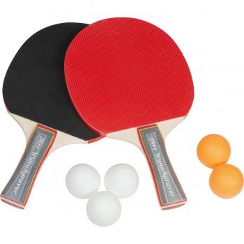 Tischtennis-Set mit Gravur / 2 Tischtennisschläger und 5 Tischtennisbälle