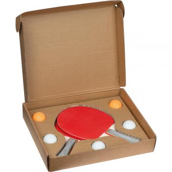 Tischtennis-Set mit Gravur / 2 Tischtennisschläger und 5 Tischtennisbälle