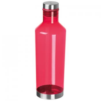 Transparente Trinkflasche aus Tritan / 800ml / Farbe: rot