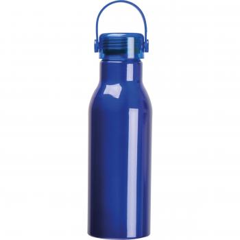 Trinkflasche aus recyceltem Aluminium mit Gravur / 750ml / Farbe: blau