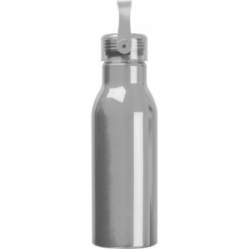Trinkflasche aus recyceltem Aluminium mit Gravur / 750ml / Farbe: grau