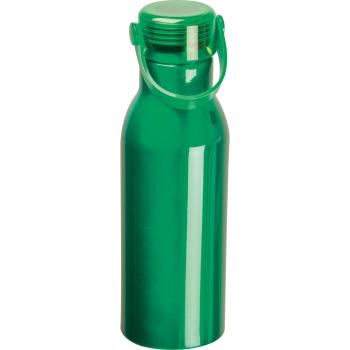 Trinkflasche aus recyceltem Aluminium mit Namensgravur - 750ml - Farbe: grün