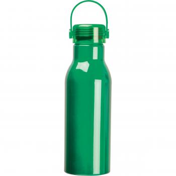 Trinkflasche aus recyceltem Aluminium mit Namensgravur - 750ml - Farbe: grün