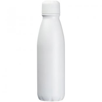 Trinkflasche mit Gravur / aus Aluminium/ Füllmenge 0,6l / Farbe: weiß