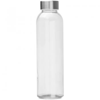 Trinkflasche mit Namensgravur - aus Glas - 500ml - Farbe: transparent klar