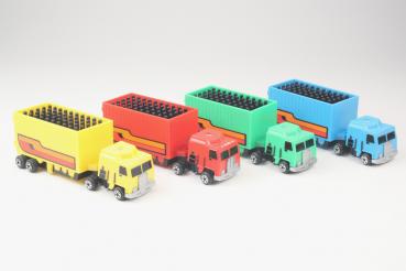 Trucker-Stiftehalter fahrbar mit Spitzer & Notizblätter Stifteköcher /Farbe:blau