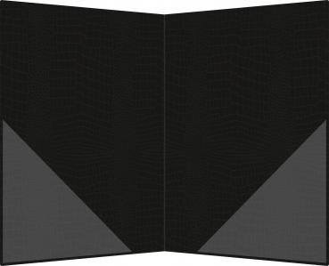 Urkundenmappe DIN A4 / Farbe: schwarz-silber
