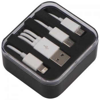 USB-Ladekabel 3 in 1 / USB Micro USB Adapter und Ladekabel für Android und iOS