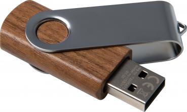 USB-Stick aus dunklem Holz (Walnuss) / 4GB