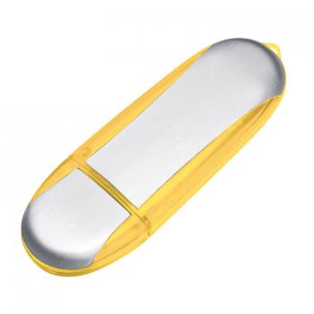 USB-Stick aus Metall / 1GB / Farbe: silber-gelb