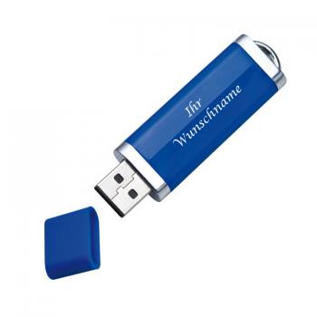 USB-Stick mit Gravur / 1GB / Farbe: blau