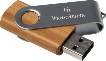 USB-Stick mit Gravur / aus Bambus / 4GB