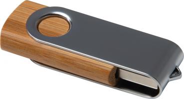 USB-Stick mit Namensgravur - aus dunklem Holz (Walnuss) - 4GB