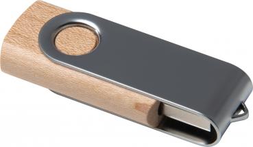 USB-Stick mit Namensgravur - aus hellem Holz (Ahorn) - 4GB