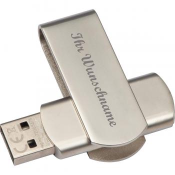 USB-Stick Twister 2.0 mit Namensgravur - 16GB - aus Metall