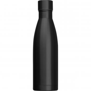 Vakuum Trinkflasche aus Edelstahl mit Gravur / 500ml / Farbe: schwarz