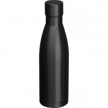 Vakuum Trinkflasche aus Edelstahl mit Gravur / 500ml / Farbe: schwarz