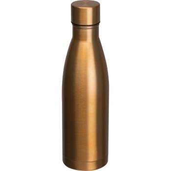 Vakuum Trinkflasche aus Edelstahl mit Namensgravur - 500ml - Farbe: gold