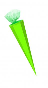 XXL Bastel Schultüte / 100cm / eckig / Farbe: maigrün