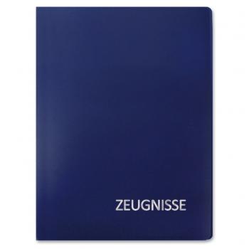Zeugnismappe / A4 / mit 20 Hüllen / Farbe: blau