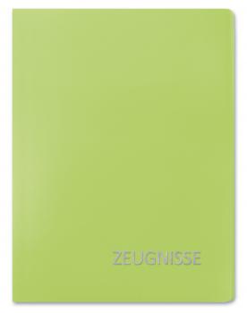 Zeugnismappe / A4 / mit 20 Hüllen / Farbe: grün