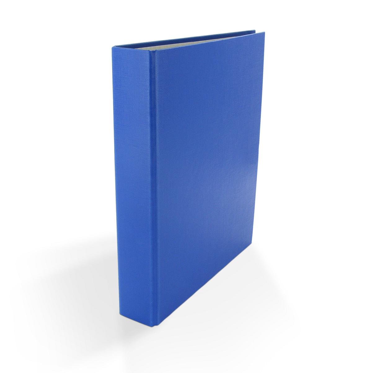 Farbe 4-Ring Ordner Ringbuch DIN A5 100 Prospekthüllen blau 