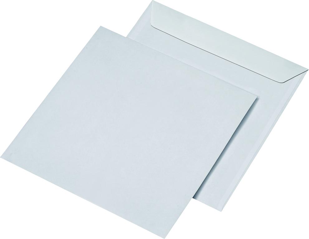 25 Briefumschläge quadratisch weiß 100g/m² haftklebend 220 x 220 