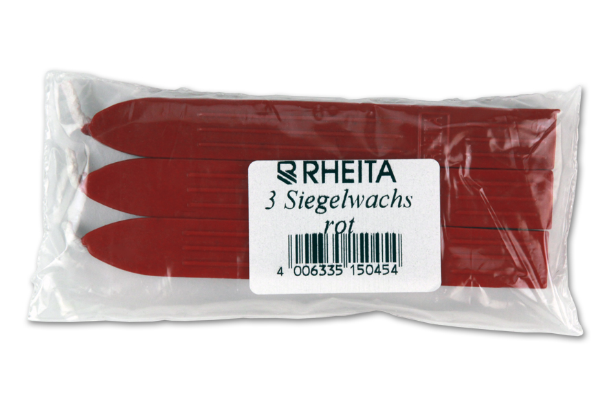 3 Siegel Wachsstifte in rot für Siegelstempel 
