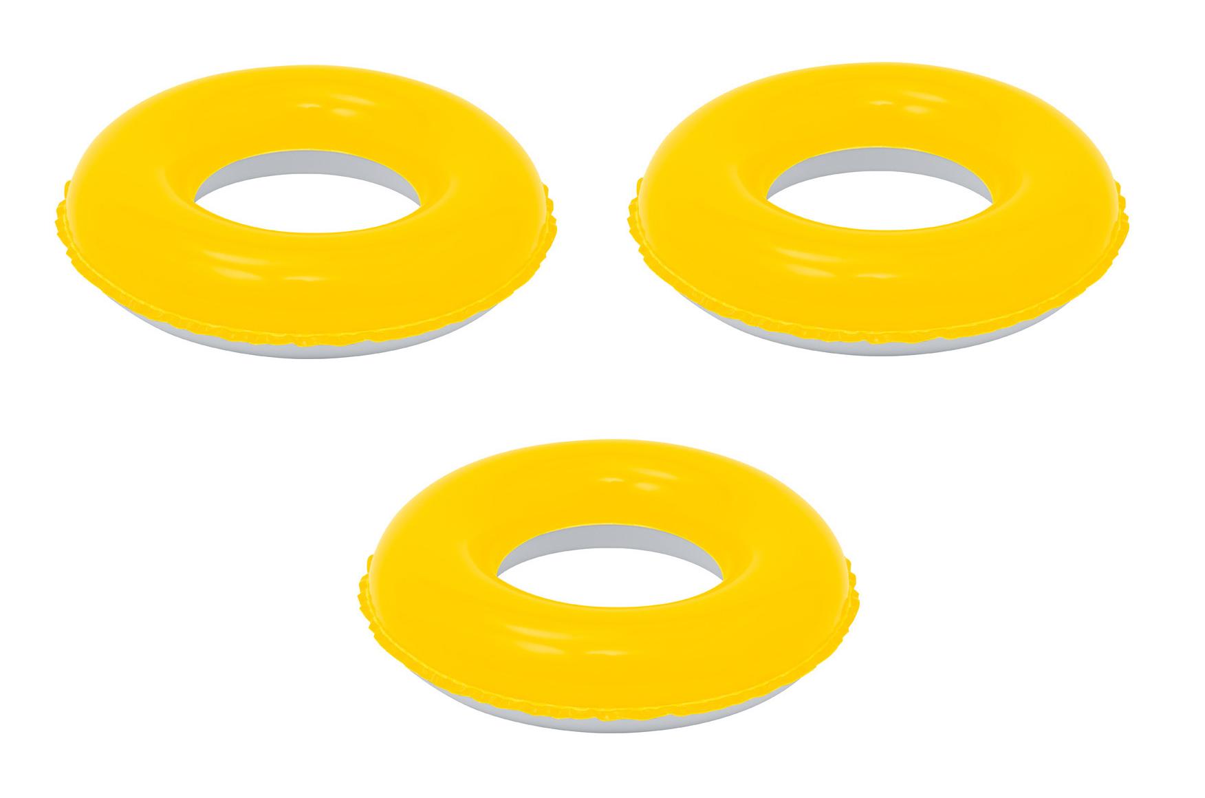 Schwimmring gelb Aufblasbarer Reifen Farbe Schwimmreifen 
