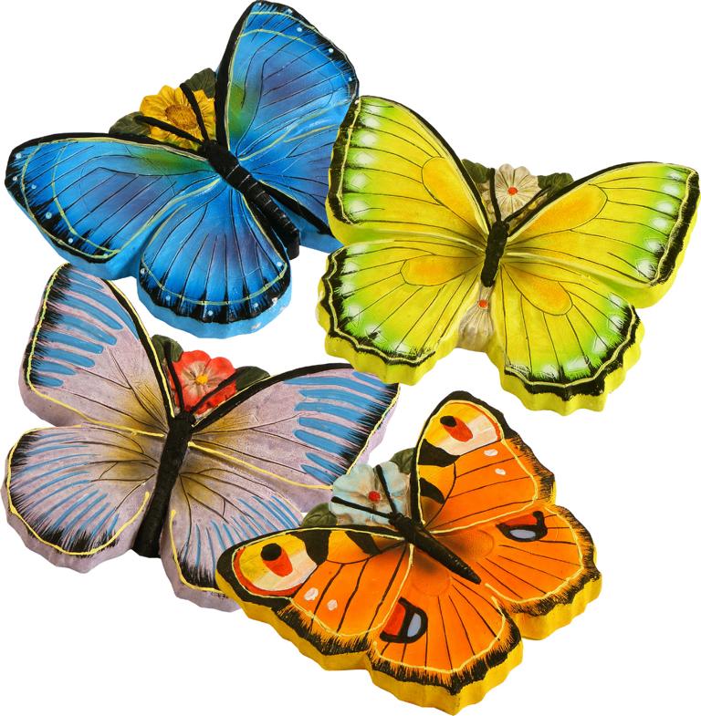 Schmetterlinge Deko ca. verschiedene livepac-office - 4 22cm / Größe: