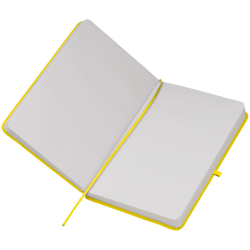 Farbe 160 S gelb samtweiches PU Hardcover Notizbuch DIN A5 / blanko 