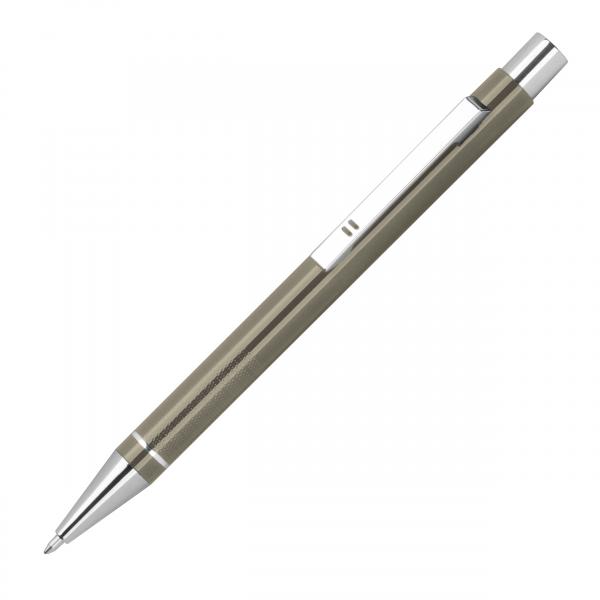 10 Gel-Kugelschreiber mit Namensgravur - aus Metall - Gelschreiber - anthrazit