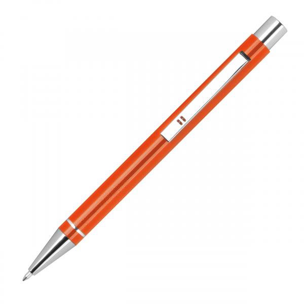 10 Gel-Kugelschreiber mit Namensgravur - aus Metall - Gelschreiber - orange