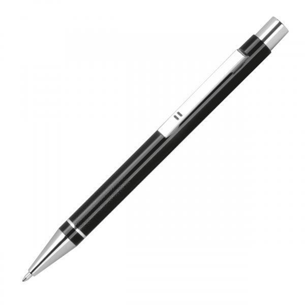 10 Gel-Kugelschreiber mit Namensgravur - aus Metall - Gelschreiber - schwarz