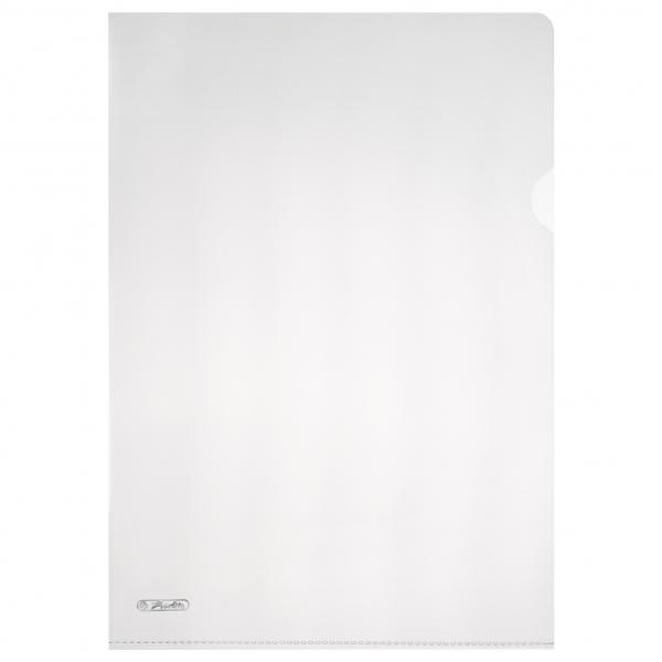 10 Herlitz Aktenhüllen "Pyramide" / Sichthüllen / DIN A4 / Farbe transparent