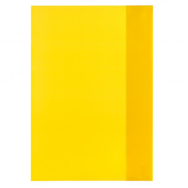 10 Herlitz Heftumschläge / Hefthüllen DIN A4 / Farbe: transparent gelb