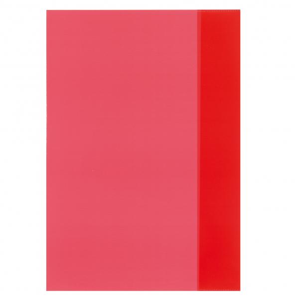 10 Herlitz Heftumschläge / Hefthüllen DIN A4 / Farbe: transparent rot