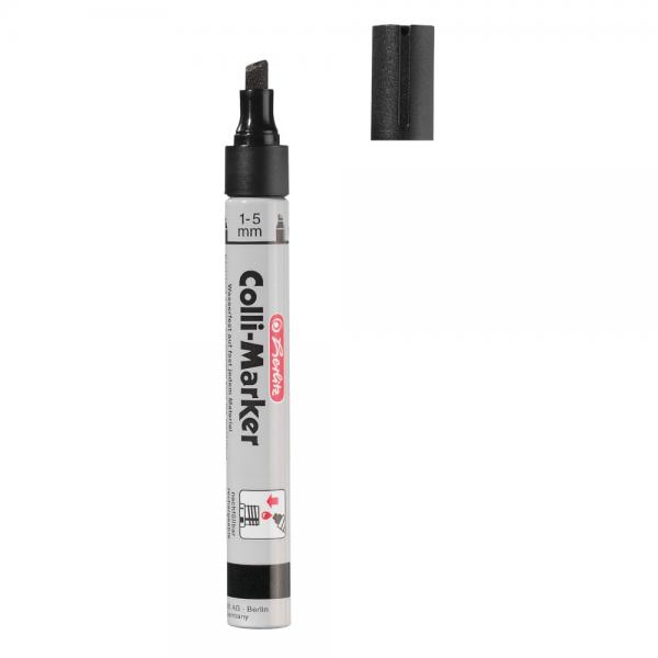 10 Herlitz Permanentmarker "Colli Marker" / 1-5mm / keil / Farbe: schwarz