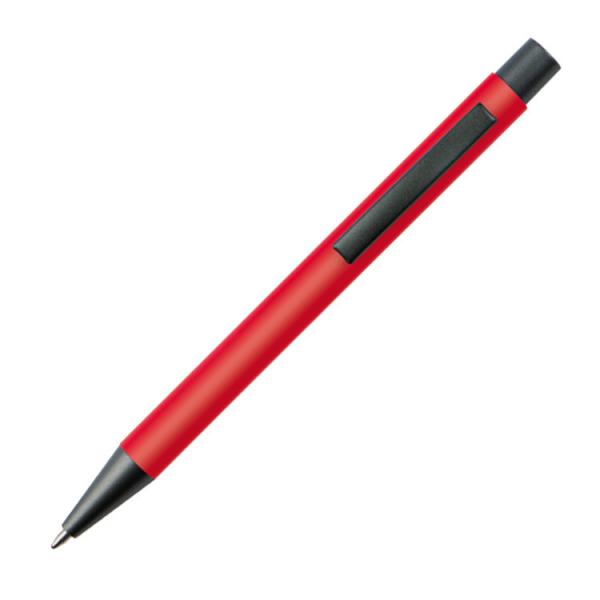 10 Kugelschreiber / mit Clip aus Metall / Farbe: rot