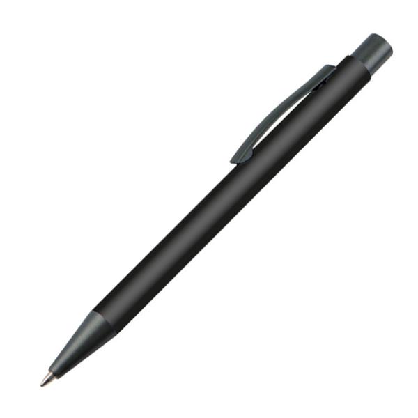 10 Kugelschreiber / mit Clip aus Metall / Farbe: schwarz