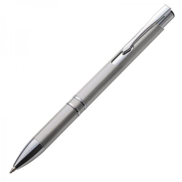 10 Kugelschreiber aus Kunststoff / Farbe: grau