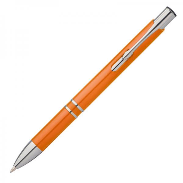 10 Kugelschreiber aus Kunststoff / Farbe: orange