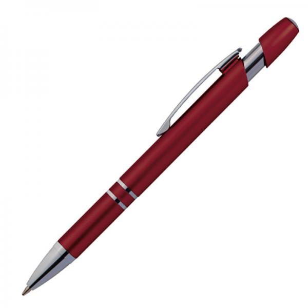 10 Kugelschreiber aus Kunststoff / Farbe: rot