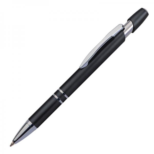 10 Kugelschreiber aus Kunststoff / Farbe: schwarz