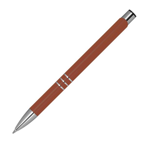 10 Kugelschreiber aus Metall mit beidseitige Gravur / Farbe: kupfer