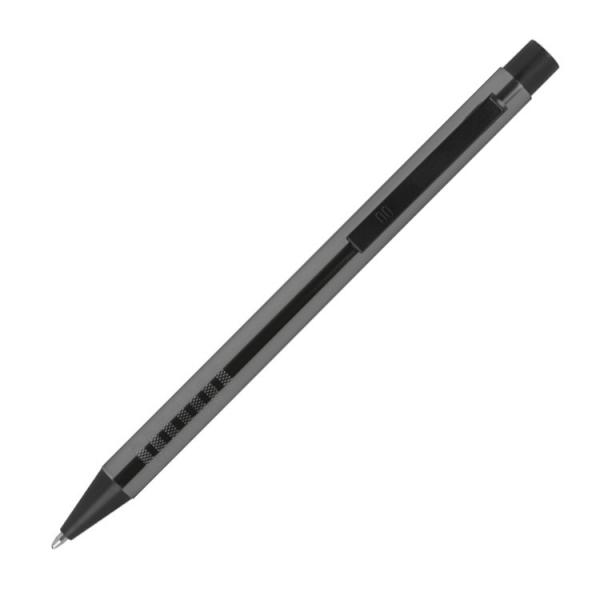 10 Kugelschreiber aus Metall mit Gravur / Farbe: anthrazit