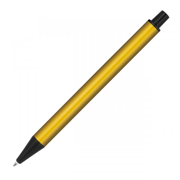 10 Kugelschreiber aus Metall mit Gravur / Farbe: metallic gold