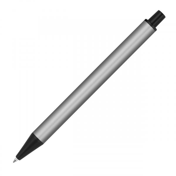 10 Kugelschreiber aus Metall mit Gravur / Farbe: metallic silber