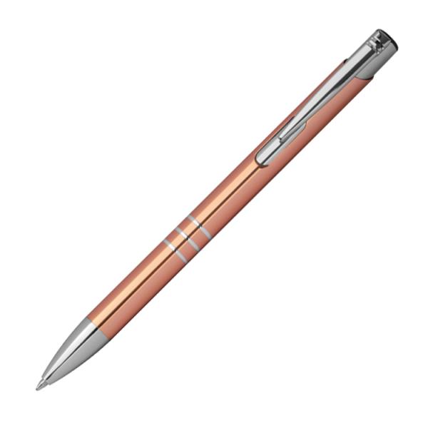 10 Kugelschreiber aus Metall mit Gravur / Farbe: roségold