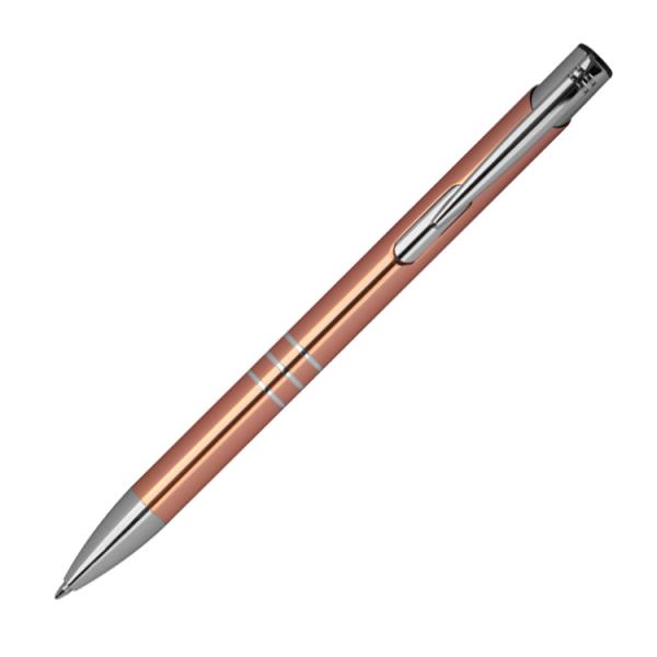 10 Kugelschreiber aus Metall mit Namensgravur - Farbe: roségold